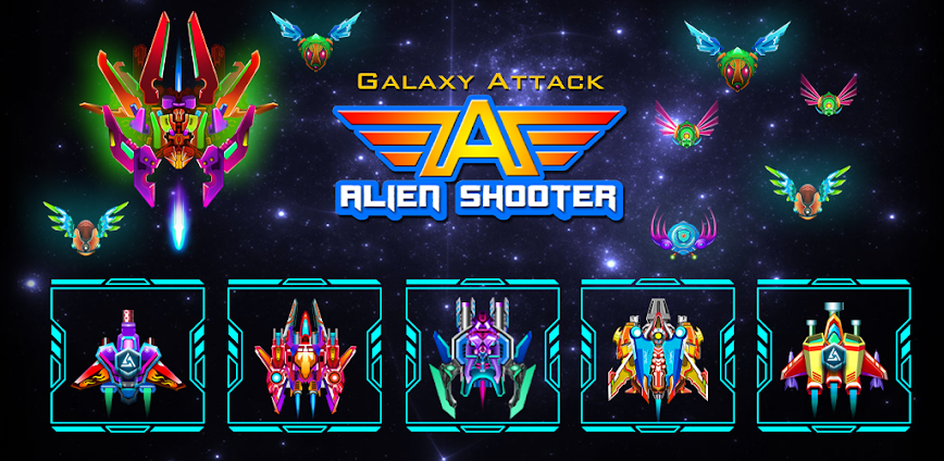 Galaxy Attack: Alien Shooter MOD APK 65.2 [Menu/Unlimited money, high damage]
